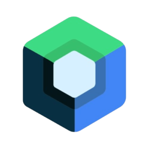 Jetpack Compose  blue and green Logo